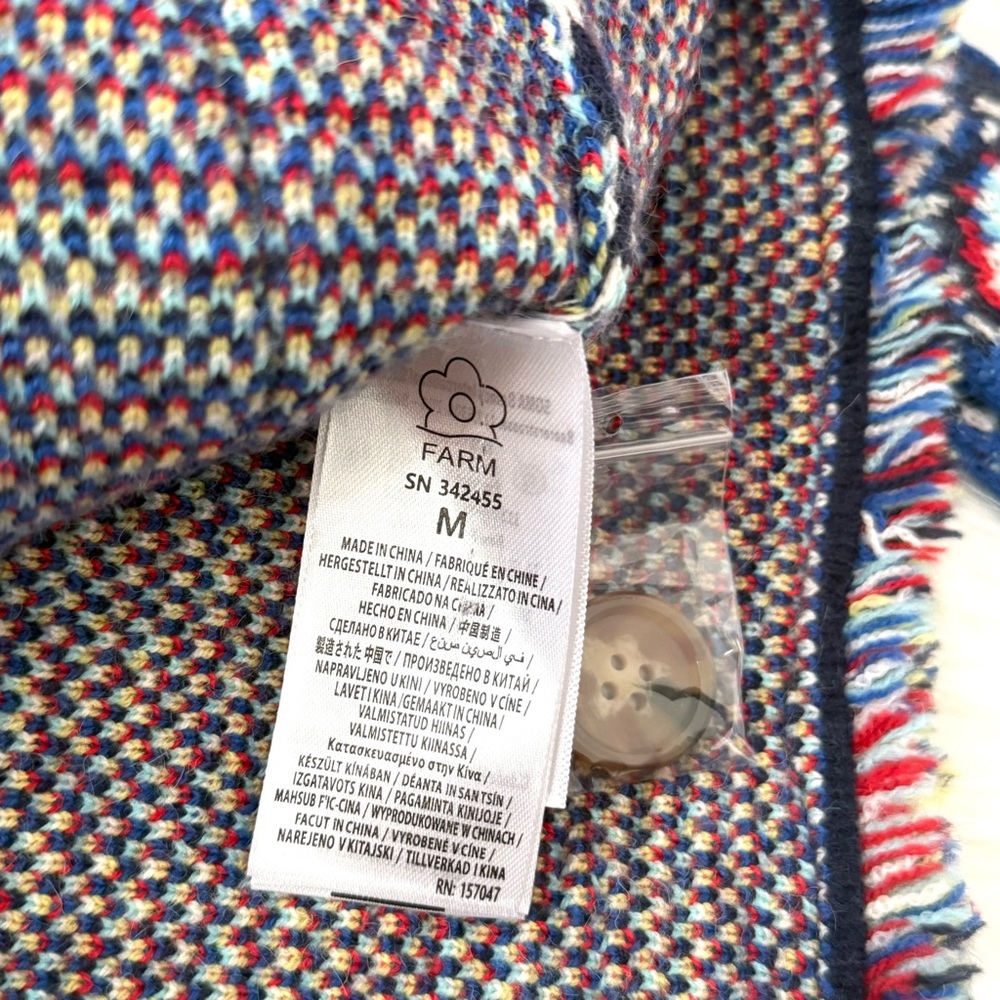 FARM Rio Ainika Knit Cardigan Sweater, Size M, NWT - Picture 16 of 16